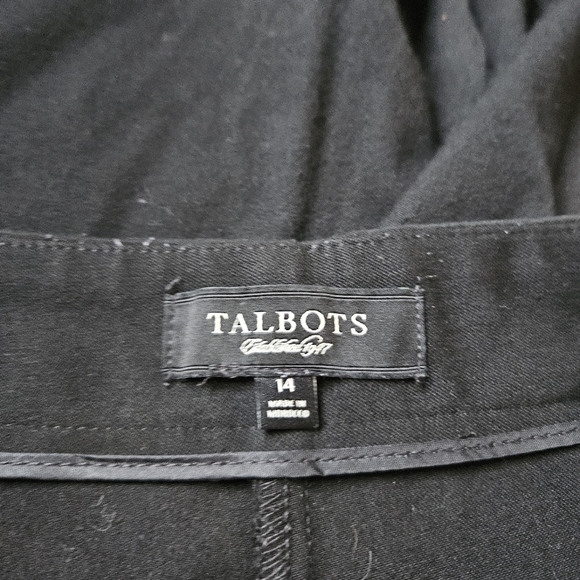 Talbots Heritage black cropped trousers 26.5 in inseam size 14 - Picture 4 of 5